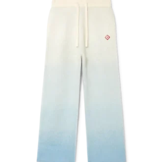 Zachte broek van mohair met kleurverloop