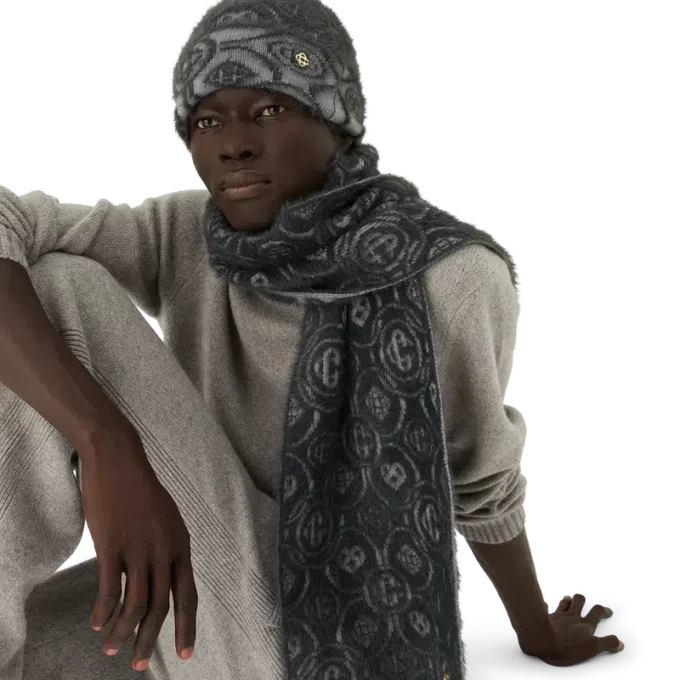 Zachte Monogram-mohair sjaal