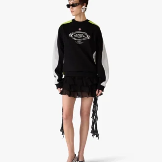 Zilveren leren sneakerpumps met hak