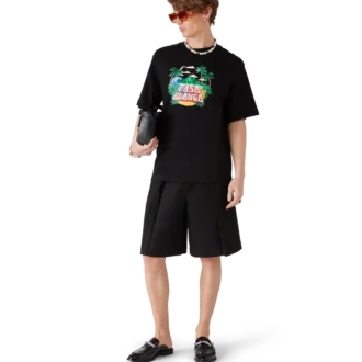 Zwarte Bamboo Slip-on Loafer