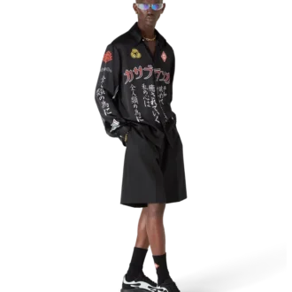 Zwarte en mintkleurige Stade-sneaker voor heren