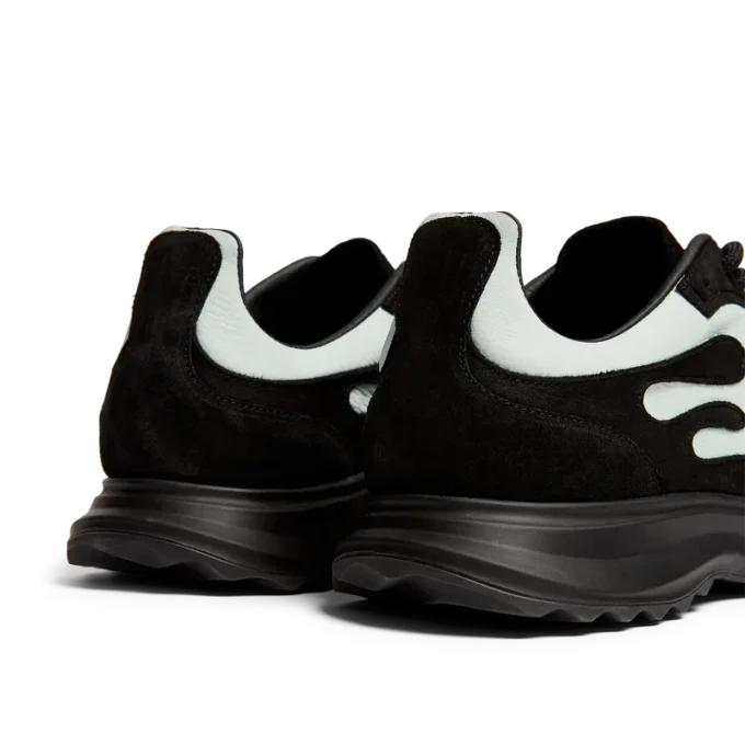 Zwarte en mintkleurige Stade-sneaker voor heren Zwarte en mintkleurige Stade-sneaker voor heren