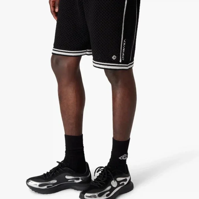 Zwarte mesh-Shorts Zwarte mesh-Shorts