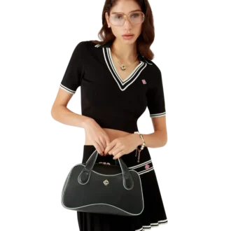 Zwarte Mini Louise-tas