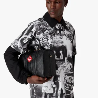 Zwarte Mini Monogram Weekender-tas