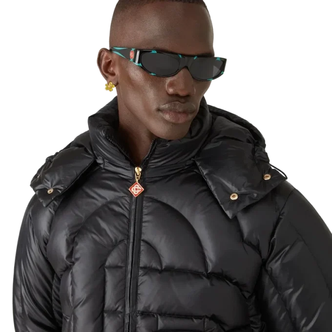 Zwarte & mintkleurige sportzonnebril