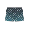 Zwarte swimshort met monogram in kleurverloop