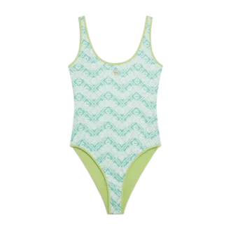 Zwemkleding met golvend monogram