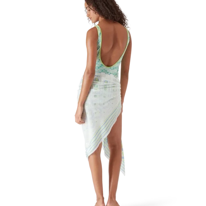 Zwemkleding met golvend monogram