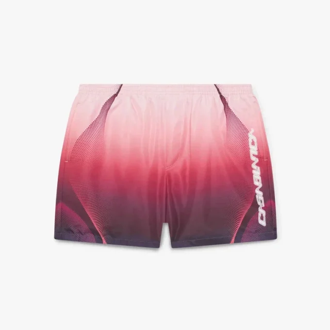 Zwemshort met auberginekleurig kleurverloop