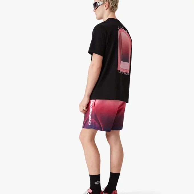 Zwemshort met auberginekleurig kleurverloop