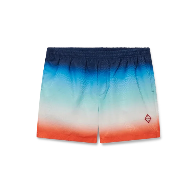 Zwemshort met jacquardprint in kleurverloop